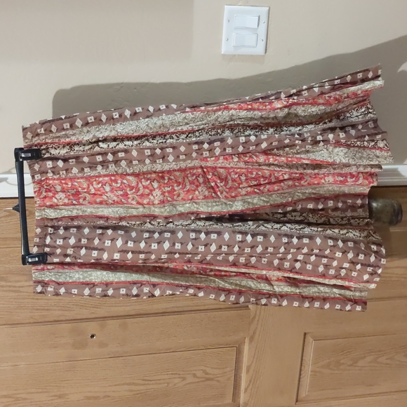 JM Collection, size 18 boho 100% cotton lined maxi skirt - Picture 1 of 6
